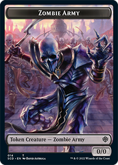 Zombie // Zombie Army Double-Sided Token [Starter Commander Decks] | Gaming Infinity