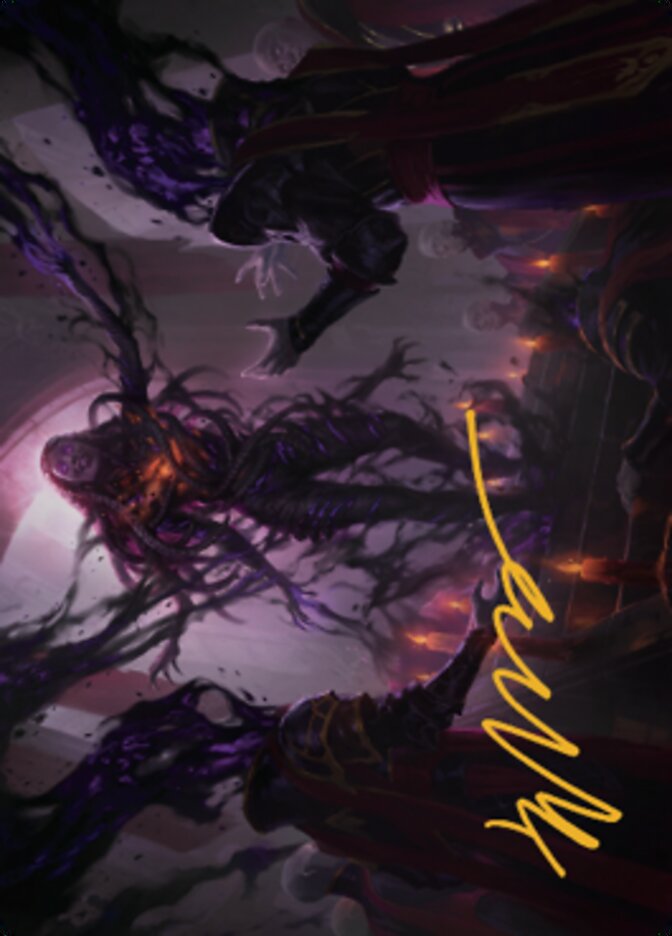 Braids, Arisen Nightmare Art Card 1 (Gold-Stamped Signature) [Dominaria United Art Series] | Gaming Infinity