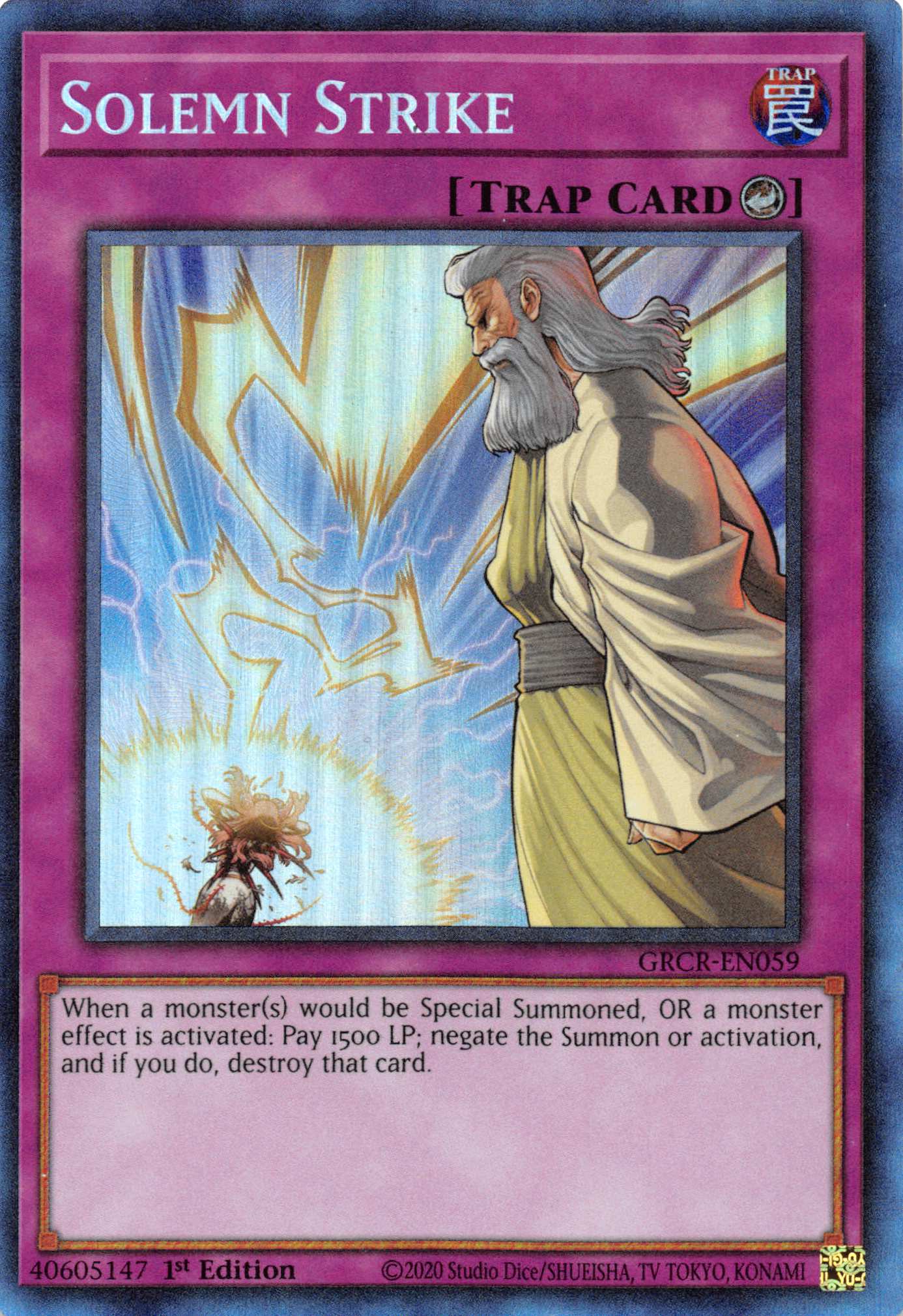 Solemn Strike [GRCR-EN059] Collector's Rare | Gaming Infinity