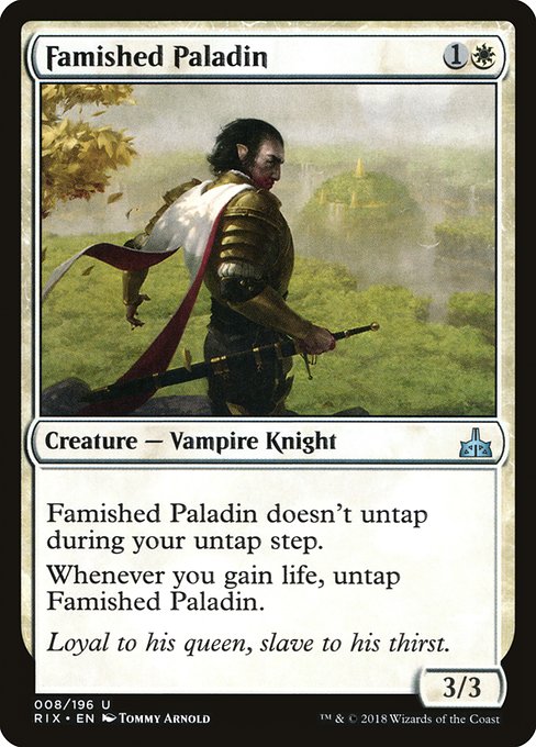 Famished Paladin [Rivals of Ixalan] | Gaming Infinity