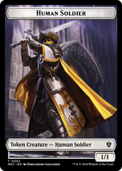 City's Blessing // Human Soldier Double-Sided Token [Murders at Karlov Manor Commander Tokens] | Gaming Infinity