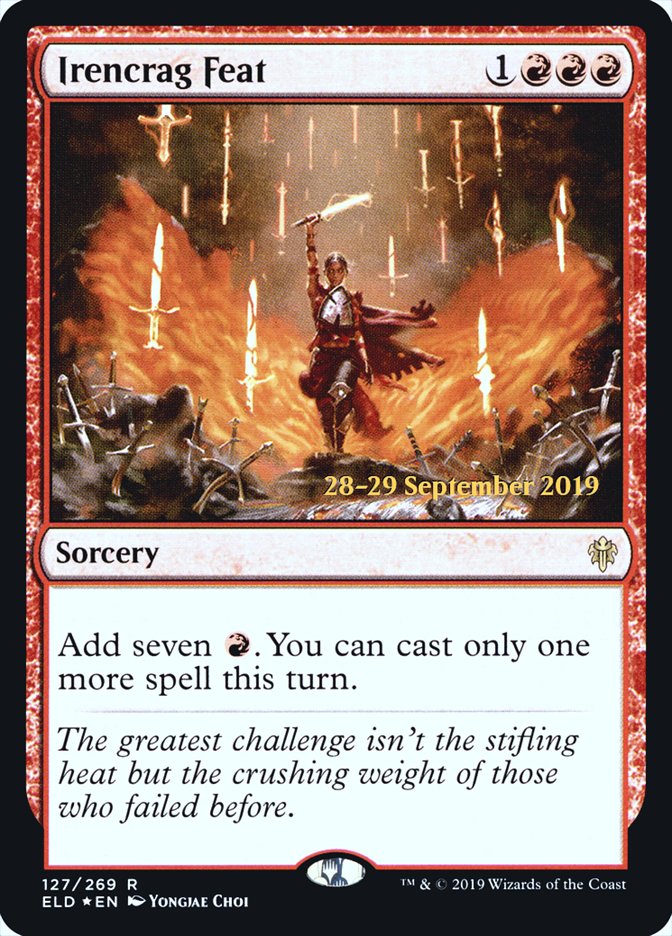 Irencrag Feat  [Throne of Eldraine Prerelease Promos] | Gaming Infinity