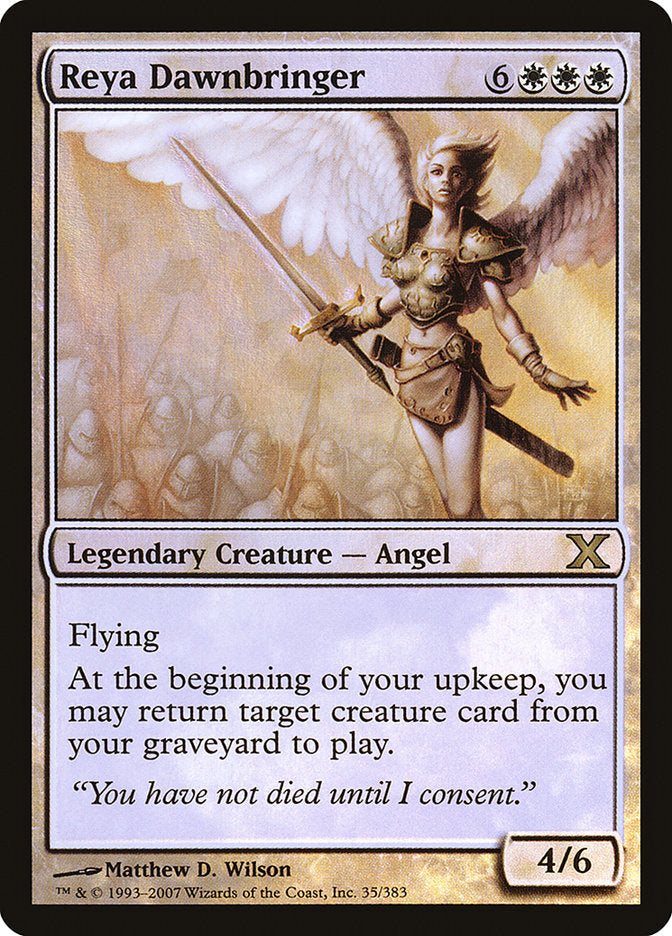 Reya Dawnbringer (Premium Foil) [Tenth Edition] | Gaming Infinity