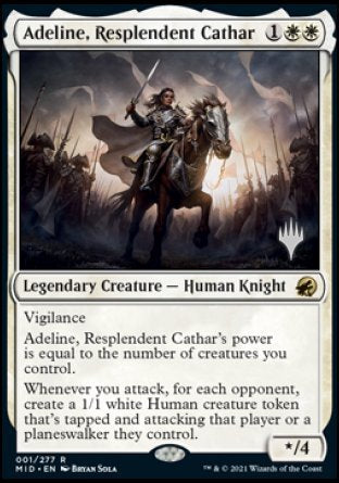 Adeline, Resplendent Cathar (Promo Pack) [Innistrad: Midnight Hunt Promos] | Gaming Infinity