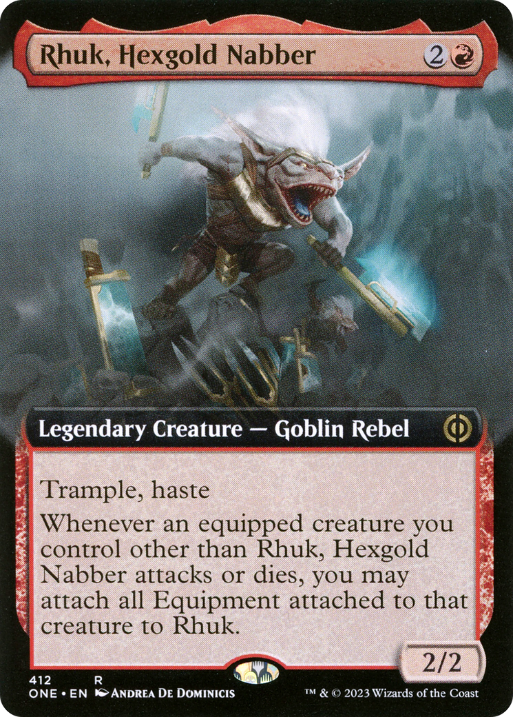 Rhuk, Hexgold Nabber (Extended Art) [Phyrexia: All Will Be One] | Gaming Infinity