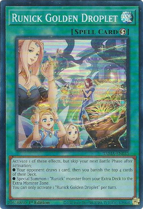 Runick Golden Droplet [TAMA-EN035] Super Rare | Gaming Infinity