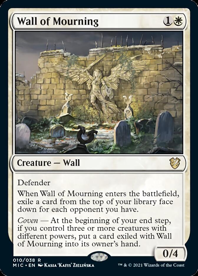 Wall of Mourning [Innistrad: Midnight Hunt Commander] | Gaming Infinity