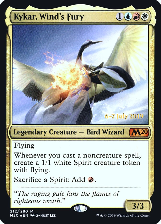 Kykar, Wind's Fury  [Core Set 2020 Prerelease Promos] | Gaming Infinity