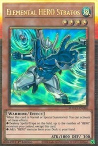 Elemental HERO Stratos (Alternate Art) [MAGO-EN004] Gold Rare | Gaming Infinity