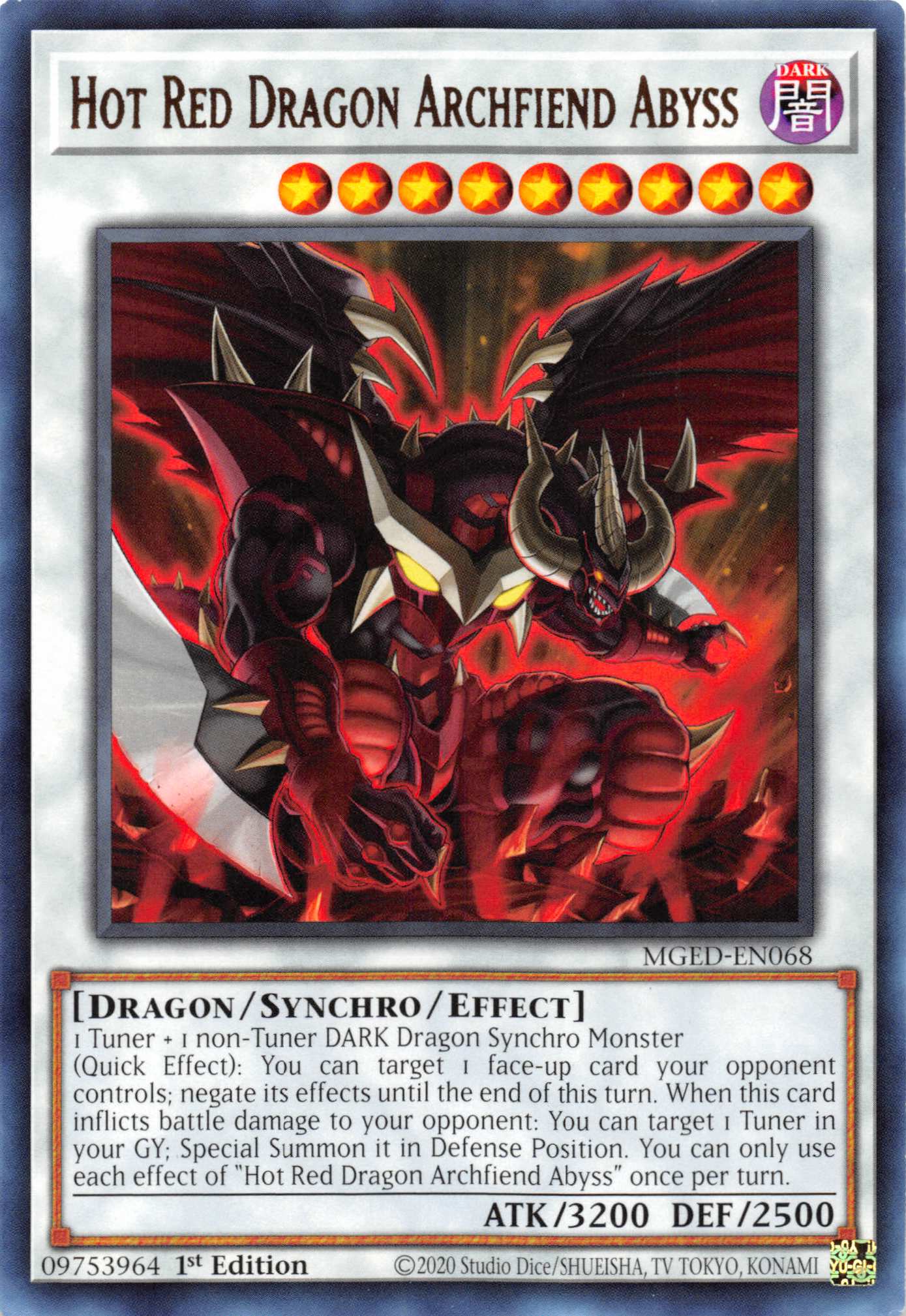 Hot Red Dragon Archfiend Abyss [MGED-EN068] Rare | Gaming Infinity