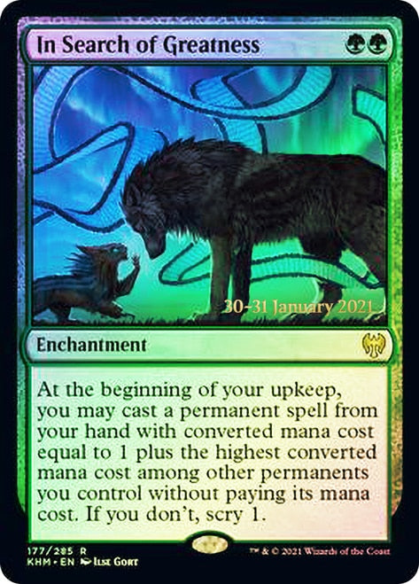 In Search of Greatness  [Kaldheim Prerelease Promos] | Gaming Infinity
