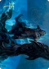 Cosima, God of the Voyage Art Card (Gold-Stamped Signature) [Kaldheim: Art Series] | Gaming Infinity