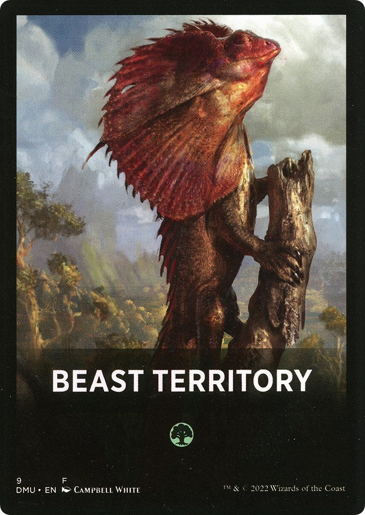 Beast Territory Theme Card [Dominaria United Tokens] | Gaming Infinity