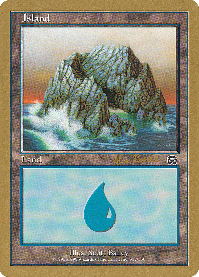 Island (ab337a) (Alex Borteh) [World Championship Decks 2001] | Gaming Infinity