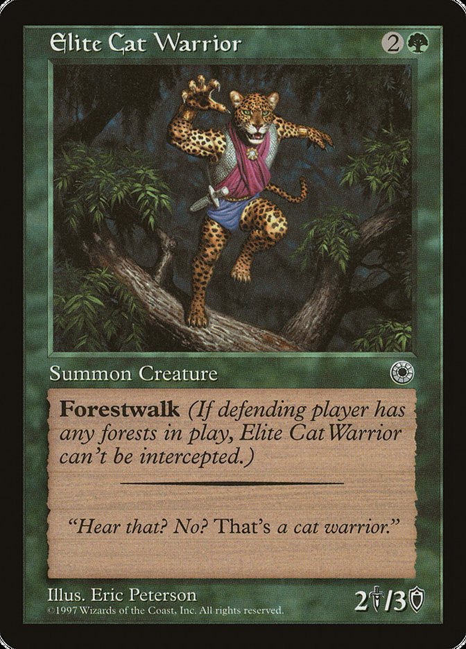 Elite Cat Warrior (With Flavor Text) [Portal] | Gaming Infinity