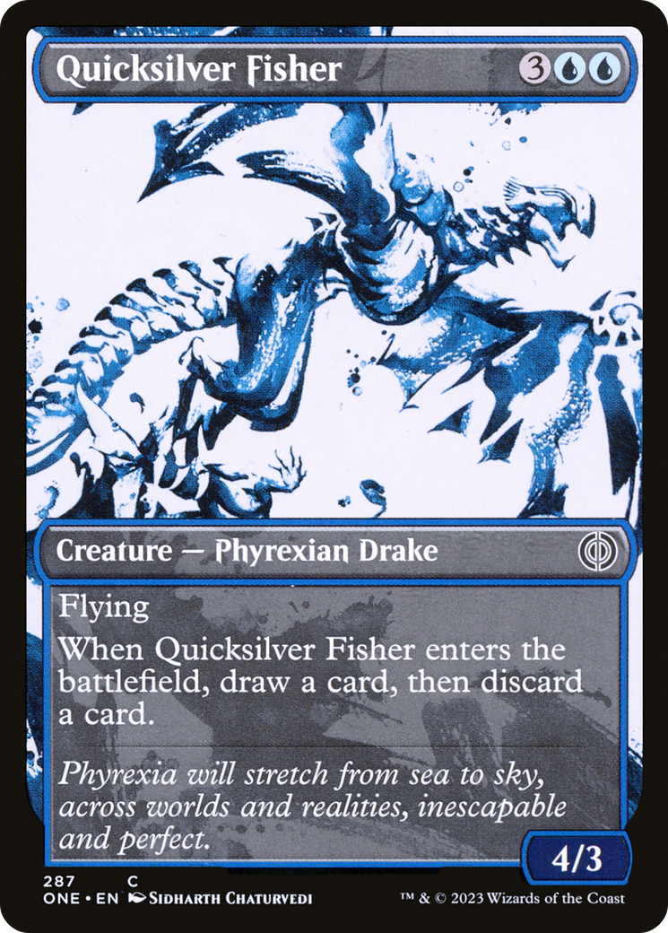 Quicksilver Fisher (Showcase Ichor) [Phyrexia: All Will Be One] | Gaming Infinity