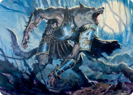 Moonrage Brute Art Card [Innistrad: Midnight Hunt Art Series] | Gaming Infinity