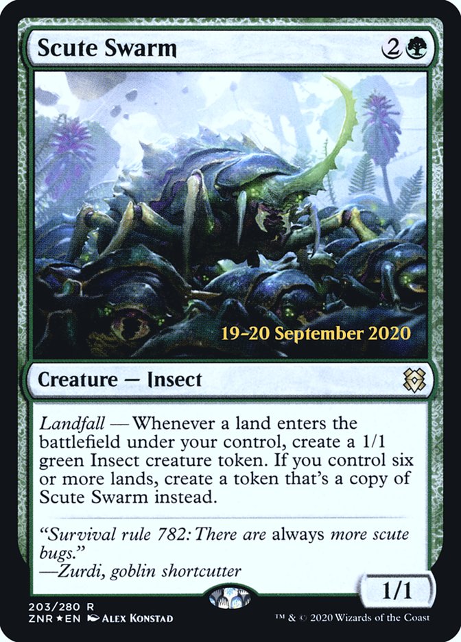 Scute Swarm  [Zendikar Rising Prerelease Promos] | Gaming Infinity