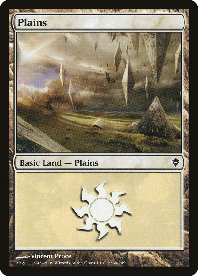 Plains (233a) [Zendikar] | Gaming Infinity