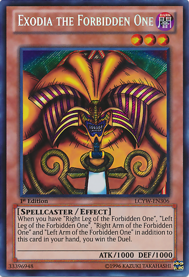 Exodia the Forbidden One [LCYW-EN306] Secret Rare | Gaming Infinity