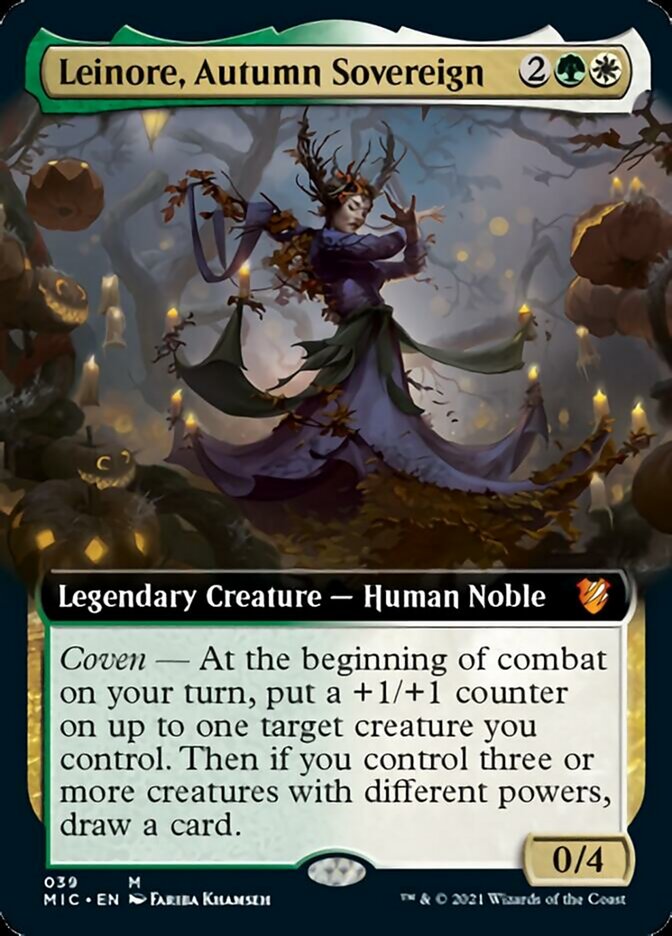 Leinore, Autumn Sovereign (Extended) [Innistrad: Midnight Hunt Commander] | Gaming Infinity