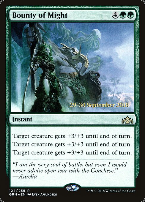 Bounty of Might [Guilds of Ravnica Promos] | Gaming Infinity