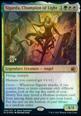 Sigarda, Champion of Light [Innistrad: Midnight Hunt Prerelease Promos] | Gaming Infinity