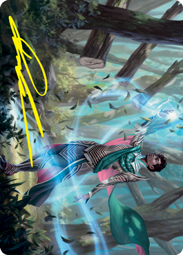 Dragonsguard Elite Art Card (Gold-Stamped Signature) (15/81) [Strixhaven: School of Mages Art Series] | Gaming Infinity