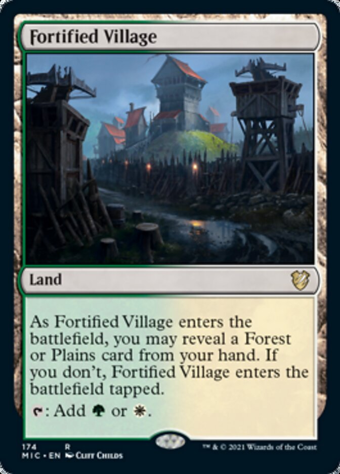 Fortified Village [Innistrad: Midnight Hunt Commander] | Gaming Infinity