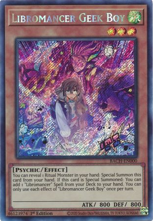 Libromancer Geek Boy [BACH-EN000] Secret Rare | Gaming Infinity