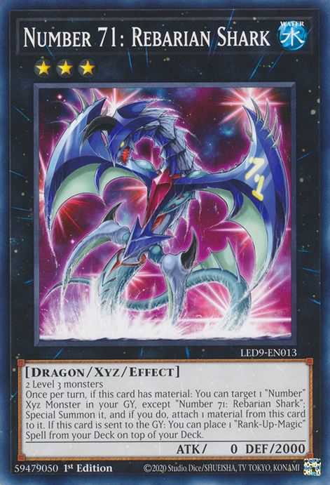Number 71: Rebarian Shark [LED9-EN013] Common | Gaming Infinity