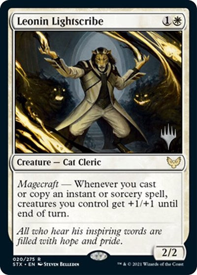 Leonin Lightscribe (Promo Pack) [Strixhaven: School of Mages Promos] | Gaming Infinity