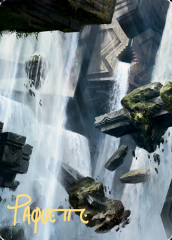 Island 1 Art Card (Gold-Stamped Signature) [Zendikar Rising Art Series] | Gaming Infinity