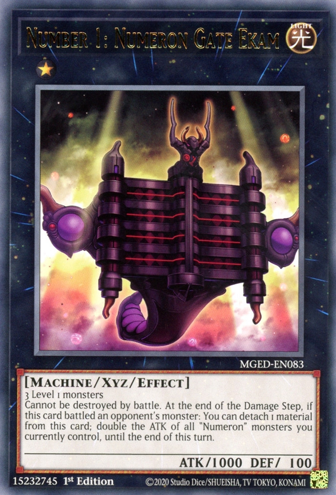 Number 1: Numeron Gate Ekam [MGED-EN083] Rare | Gaming Infinity