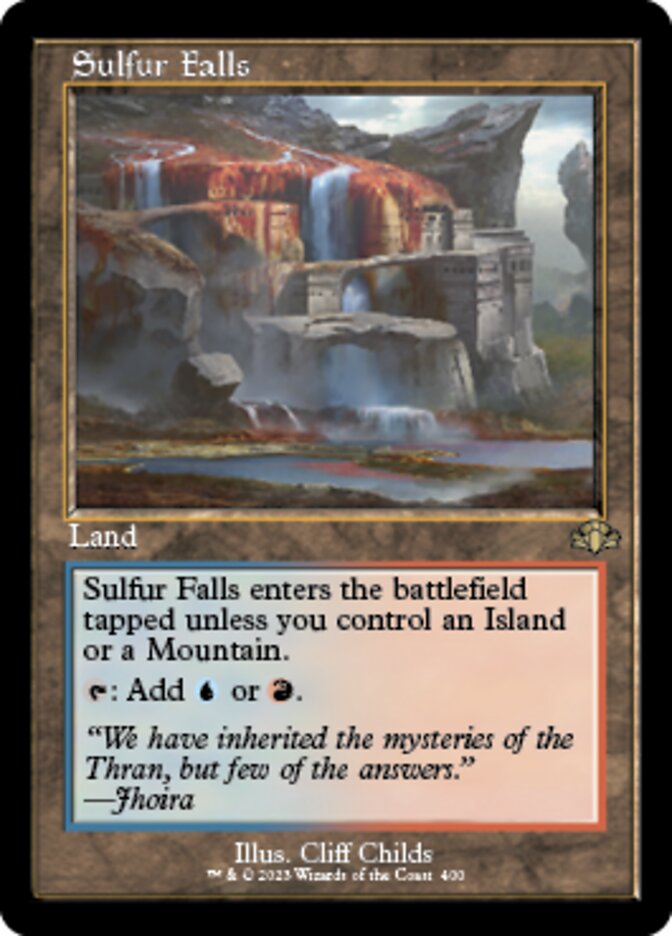 Sulfur Falls (Retro) [Dominaria Remastered] | Gaming Infinity