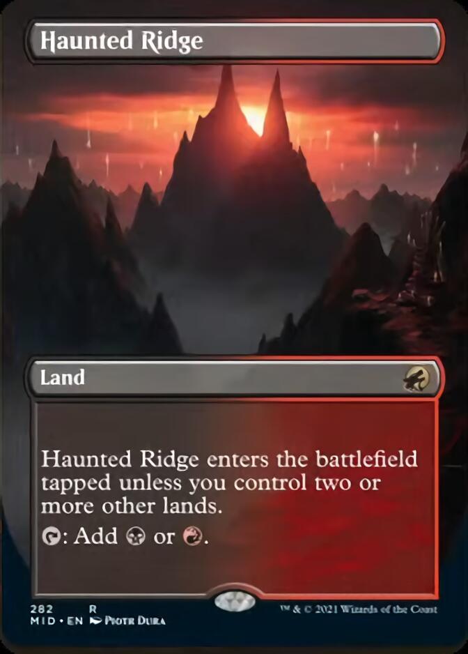 Haunted Ridge (Borderless) [Innistrad: Midnight Hunt] | Gaming Infinity