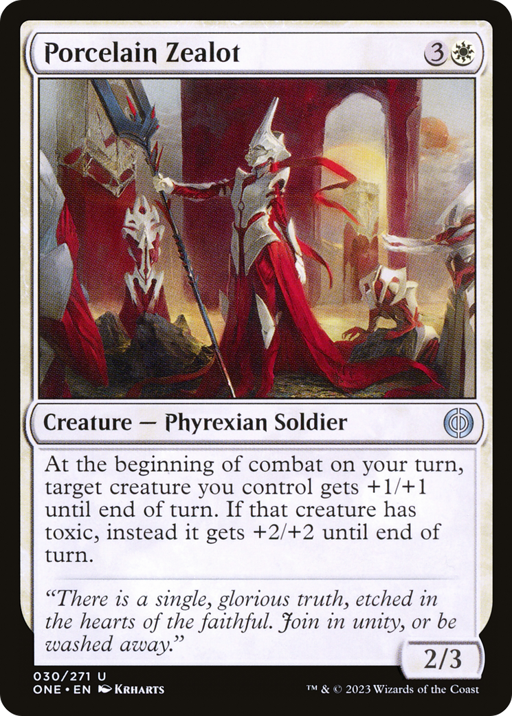 Porcelain Zealot [Phyrexia: All Will Be One] | Gaming Infinity