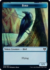 Bird (005) // Soldier Double-sided Token [Kaldheim Commander Tokens] | Gaming Infinity