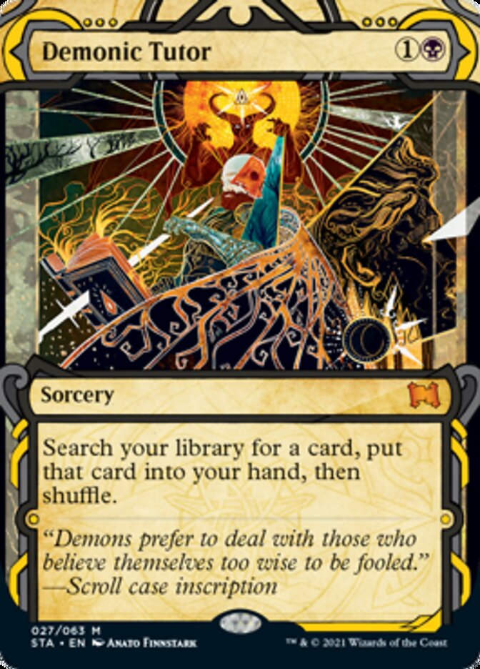 Demonic Tutor (Etched Foil) [Strixhaven Mystical Archive] | Gaming Infinity