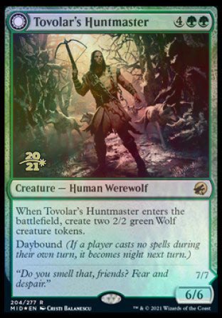 Tovolar's Huntmaster // Tovolar's Packleader [Innistrad: Midnight Hunt Prerelease Promos] | Gaming Infinity