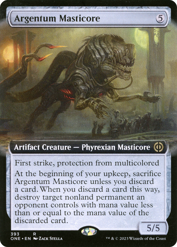 Argentum Masticore (Extended Art) [Phyrexia: All Will Be One] | Gaming Infinity