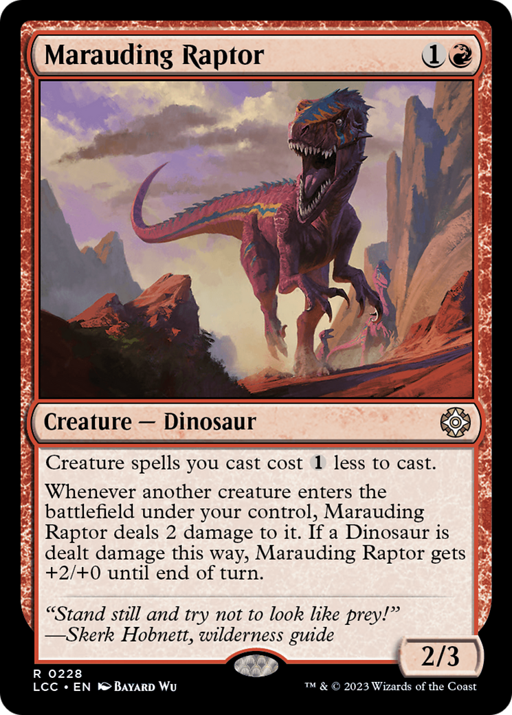 Marauding Raptor [The Lost Caverns of Ixalan Commander] | Gaming Infinity