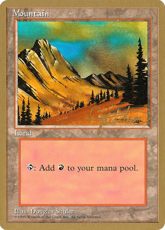 Mountain (mj375) (Mark Justice) [Pro Tour Collector Set] | Gaming Infinity