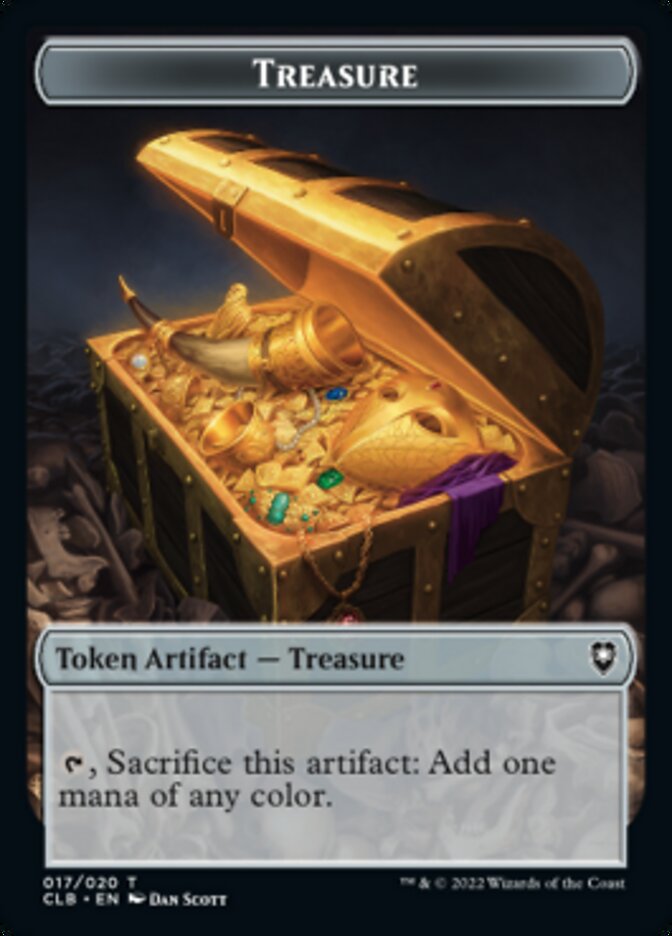 Treasure // Construct Double-sided Token [Commander Legends: Battle for Baldur's Gate Tokens] | Gaming Infinity