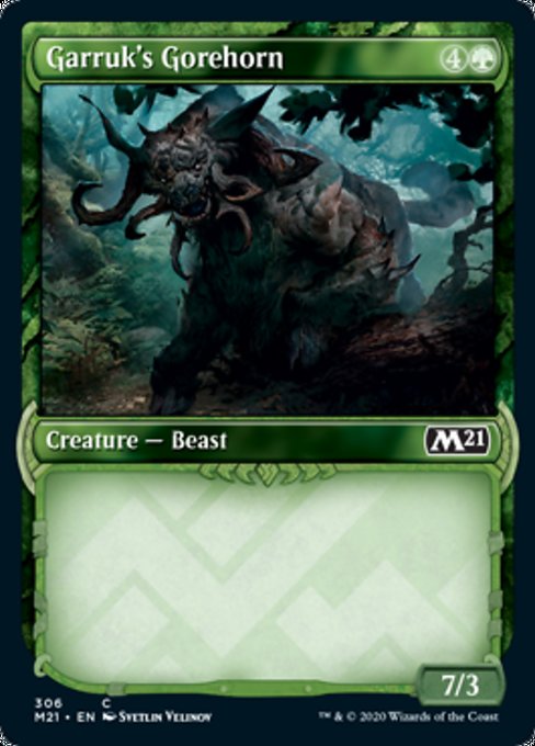 Garruk's Gorehorn (Showcase) [Core Set 2021] | Gaming Infinity
