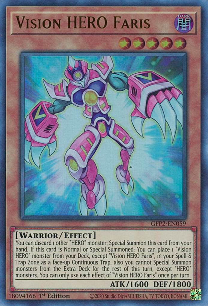 Vision HERO Faris [GFP2-EN059] Ultra Rare | Gaming Infinity