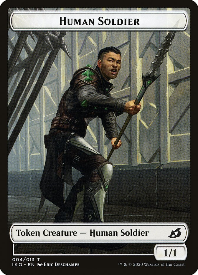 Human Soldier (004/013) [Ikoria: Lair of Behemoths Tokens] | Gaming Infinity