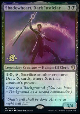 Shadowheart, Dark Justiciar [Commander Legends: Battle for Baldur's Gate Prerelease Promos] | Gaming Infinity