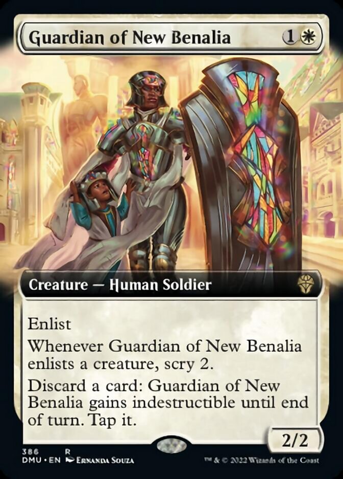 Guardian of New Benalia (Extended Art) [Dominaria United] | Gaming Infinity