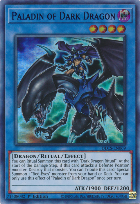 Paladin of Dark Dragon (Blue) [DLCS-EN069] Ultra Rare | Gaming Infinity